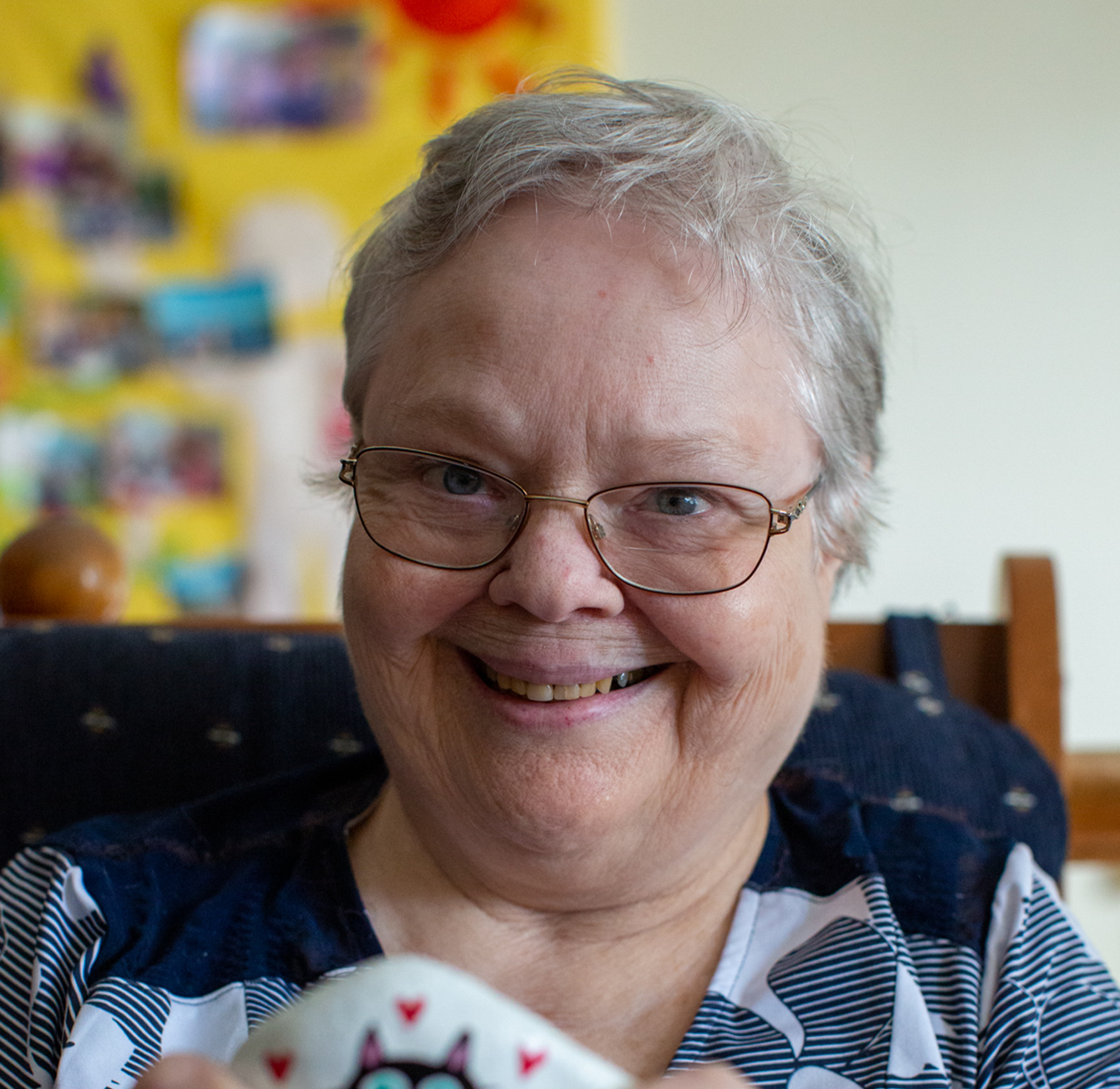 Outaouais - A person with a disability smiling