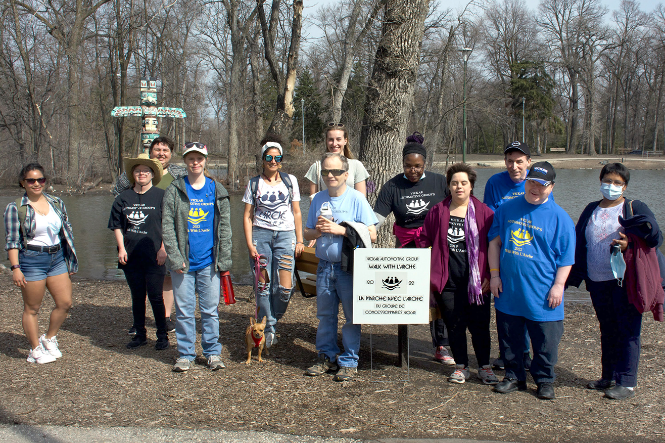 l'Arche Winnipeg members outside