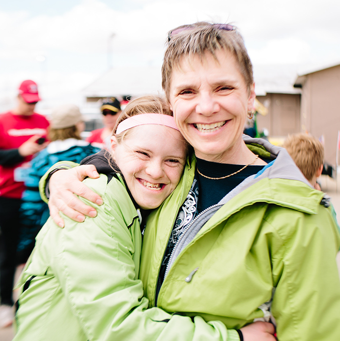 Winnipeg - Two women hugging